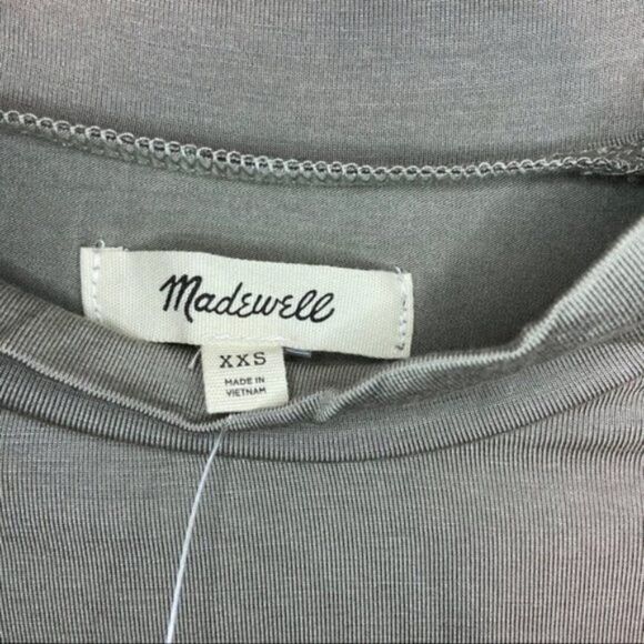 Madewell Green Mock Neck Shirt Size XXS Y - Picture 9 of 15